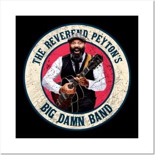 Retro Style Fan Art Design THE REVEREND PEYTON'S BIG DAMN BAND Posters and Art